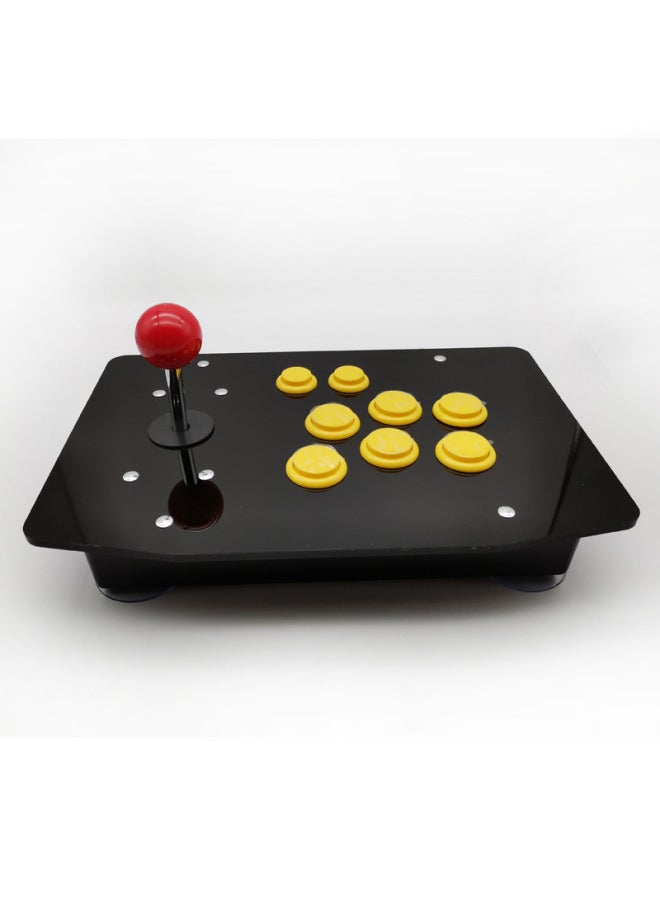 Android Mobile Phone TV Computer PS4 SWITCH Set-top Box Arcade Game Fighting Rocker Joystick-Product Color:PS4 Version Yellow  - Image 1