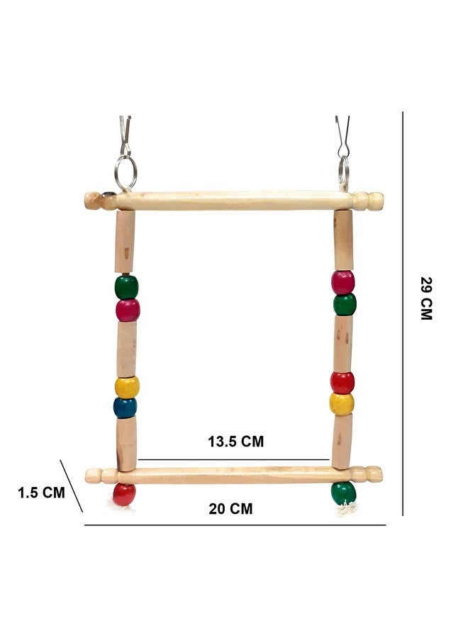 Emily Pets Parrot Toy,Natural Wooden Bridge, Chewing,Hanging Toy, Parrot Nest Suitable For A Wide Variety Of Large And Small Parrots And Birds - Image 3