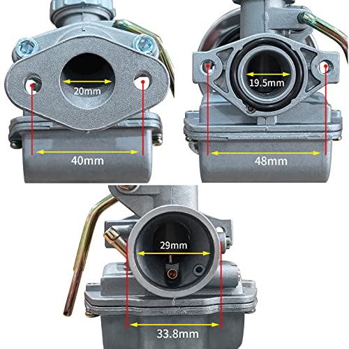 CDHPOWER Improved PZ20 Carburetor for Two Stroke Gas Engine Motor Kit 48CC/66CC/80CC/100CC/110CC YD100/PK80/LD100/LD90/LD80 - Image 5