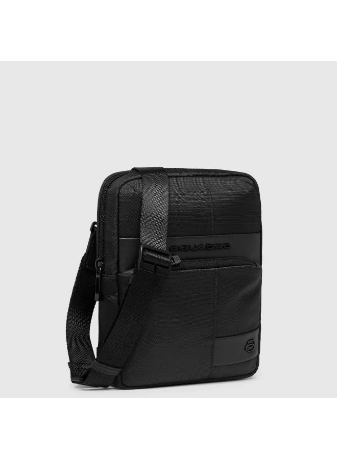 PIQUADRO Piquadro CA3084W129 Men's Crossbody Bag 9 Inch with iPad Mini Compartment, RFID Protection & Leather Trim