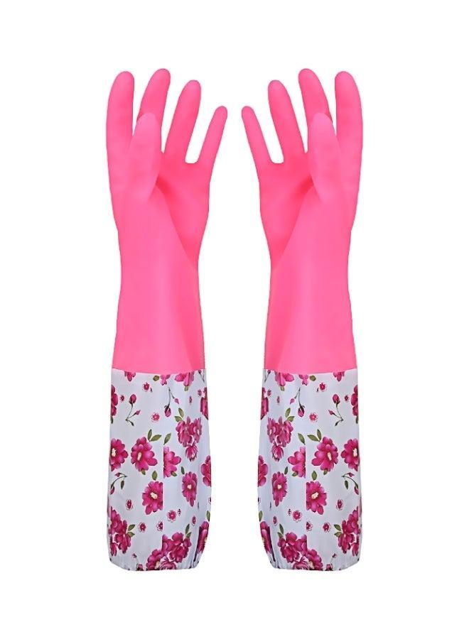 2-Piece Printed Gloves Set Multicolour 