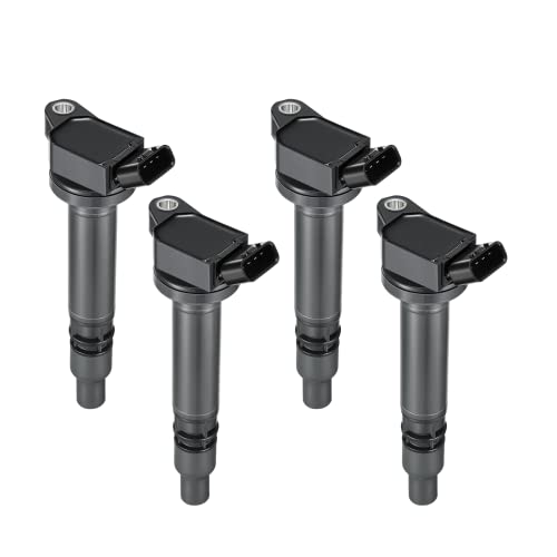 BDFHYK Ignition Coil Pack Set of 4 Compatible with Toyota RAV4 4Runner Tundra Camry Sequoia Lexus GX460 LS460 IS250 IS350 LS460 Scion tC Replacement for UF507 90919-02256 C1596 - Image 1