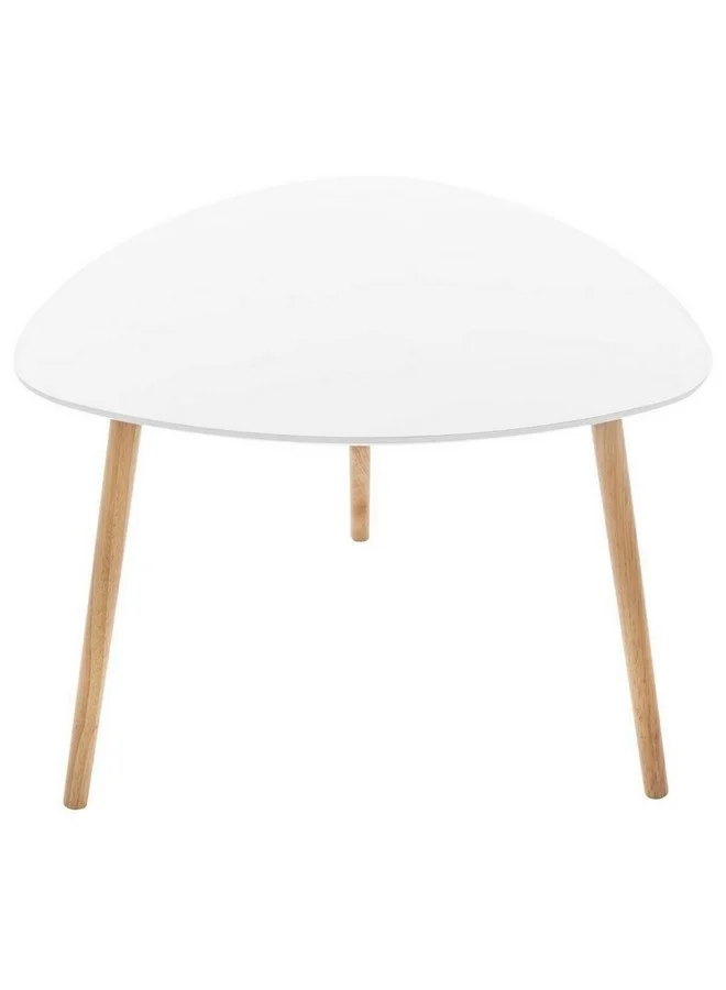 Atmosphera 3-Piece Mileo Nesting Table White and Beige 65.5 x 9.5 x 68.2 cm 157052A