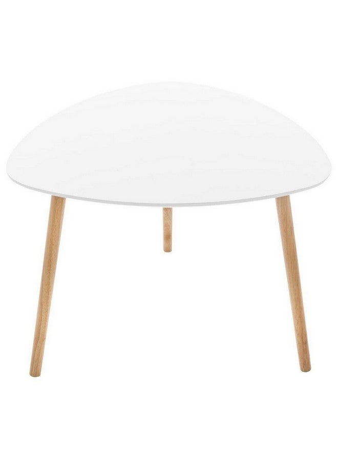 atmosphera 3-Piece Mileo Nesting Table White and Beige 65.5 x 9.5 x 68.2 cm 157052A - Image 2