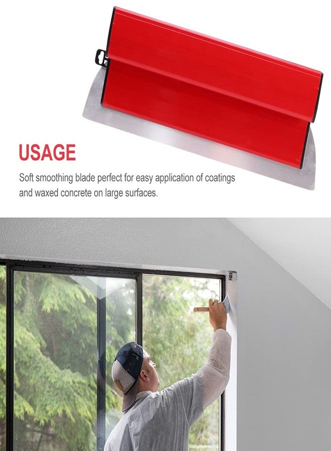 KASCLINO Skimming Blade, Durable Plastering Drywall Skimming Blade, High Grade Semi Flexible Painting Finishing Trowel for Cement and Concrete Wall-Board Wall Plastering Tools(Size:40cm) - Image 2