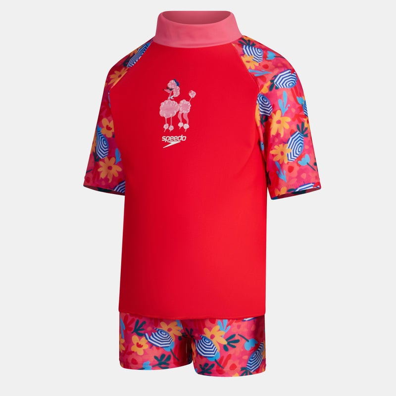 speedo Kids' Digital Rashguard and Jammers Set - Image 1