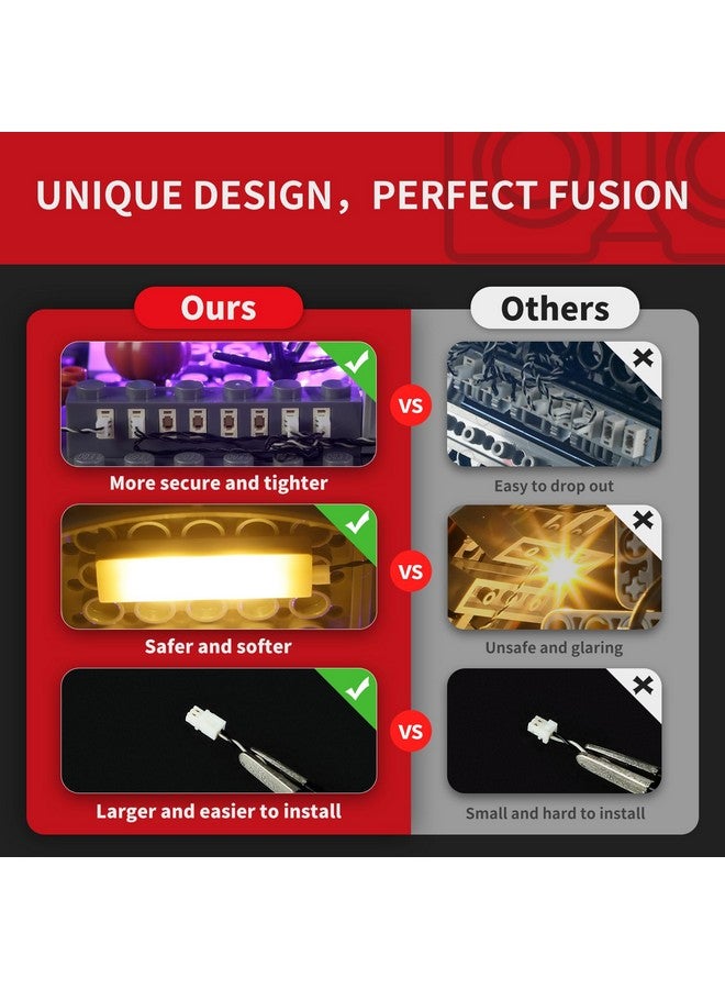 بريكسماكس مجموعة إضاءة BRIKSMAX 2.0 لفيلم كابوس قبل عيد الميلاد من ليجو ديزني تيم بيرتون - إضاءة ليد مبتكرة متوافقة مع أفكار ليجو 21351 - غير متضمنة مع مجموعة ليجو - Image 3