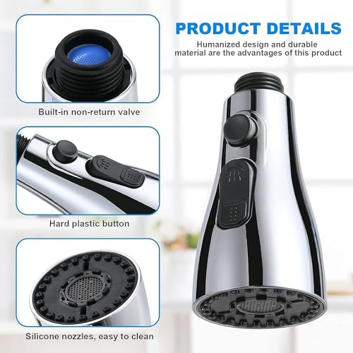 SHREE HANS CREATION 360° Movable Aerator - Rotatable Tap Swivel Head Infinity 3 Mode Dual Flow Kitchen Sink Faucet Shower Water Sprayer - Image 5