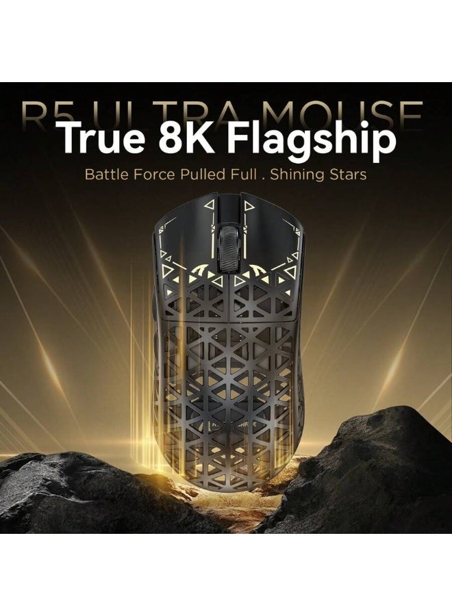 Attack Shark Lightweight Carbon Fiber Gaming Mouse – 8K Wireless, PAW3950MAX Sensor, Ultra-Customizable - Image 1