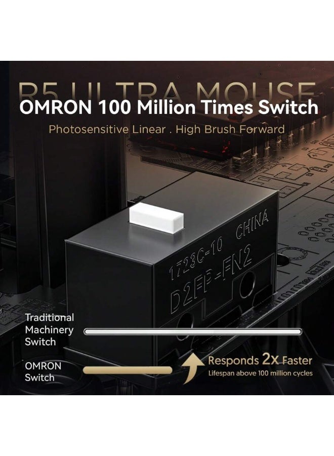 Attack Shark Lightweight Carbon Fiber Gaming Mouse – 8K Wireless, PAW3950MAX Sensor, Ultra-Customizable - Image 2