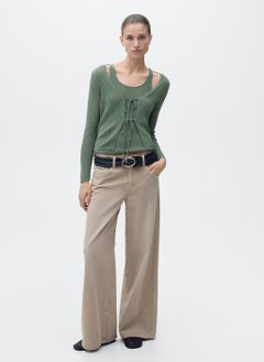 MANGO Casual Chunky Rib-Knit Top  - Image 4