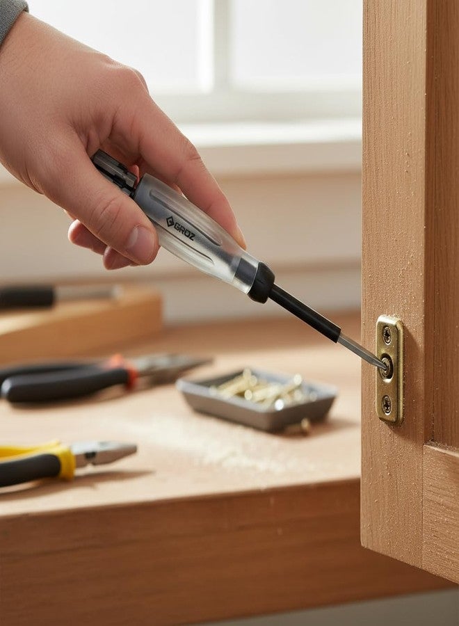 Groz Retra Lite Retractable 7 in 1 Cartridge Screwdriver with EZ collar guide & 1/4" Hex Shaft | RTL/1 - Image 2