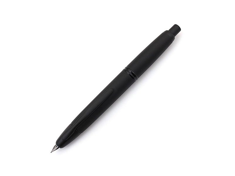 PILOT Vanishing Point Collection Refillable & Retractable Fountain Pen, Matte Black Barrel, Blue Ink, Fine Nib (60580) - Image 2