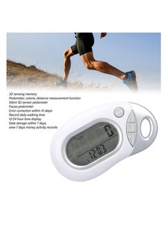 Excefore 3D Pedometer for Walking, Electronic 3D Sensor High Accuracy White Simple Step Counter, 3D Pedometer for Walking Step Tracker, Accurately Track Steps for Men Women Kids Adults Seniors  - Image 2