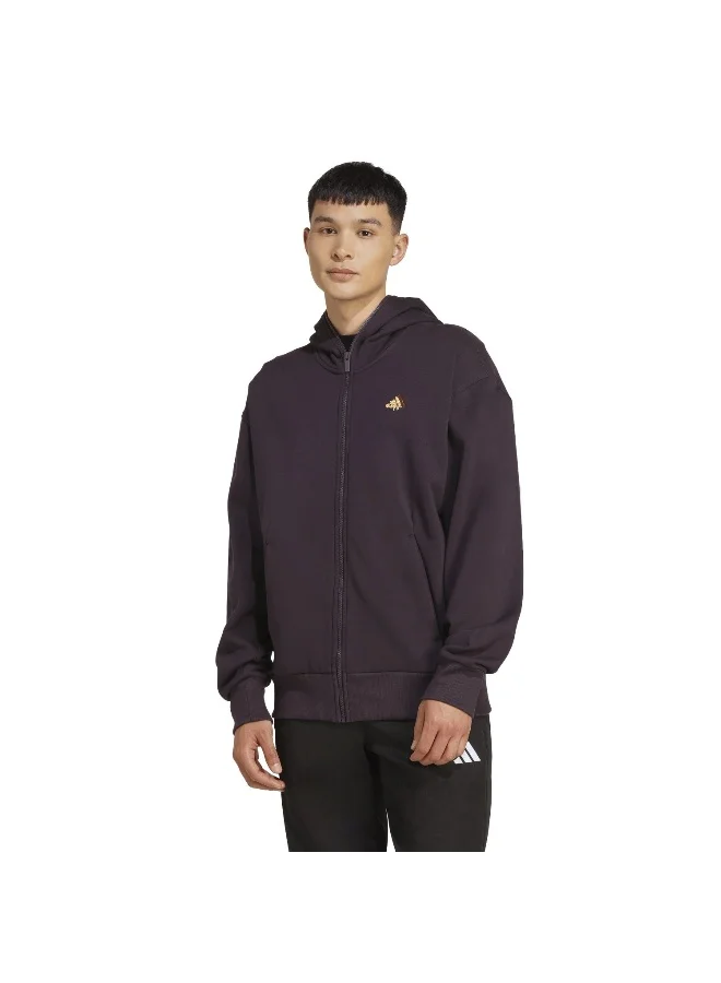 adidas Adidas M Fn Hoodie Purple Hooded Track Top Track Tops For Men