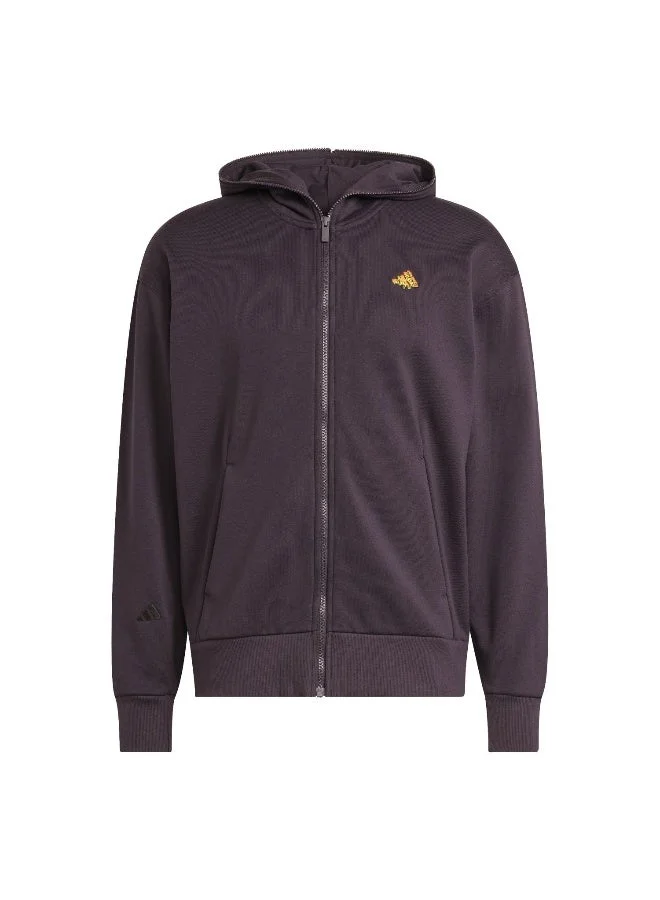 اديداس هودي رجالي بنفسجي بغطاء رأس