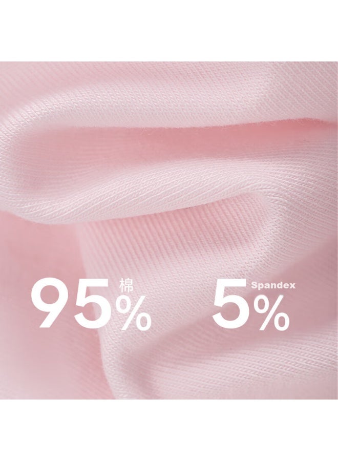 Jianjiang 7a Antibacterial Children's Underwear, Girls' Panties, Kids' Mid To Big Size Long-staple Cotton Boxer Briefs For Girls, Breathable, 4-pack