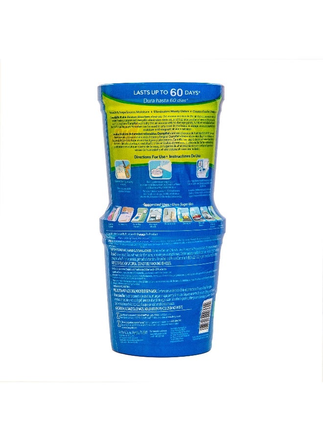 DampRid Pure Linen Refillable Moisture Absorber - 10.5oz cups - 2 pack - Traps Moisture for Fresher, Cleaner Air - Image 4