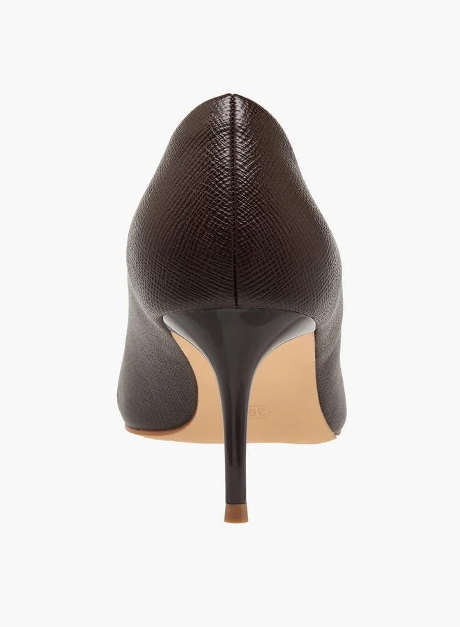 Flora Bella By Shoexpress BROWN Flora Bella Women Pointed Toe Pumps for Women | Best Price UAE