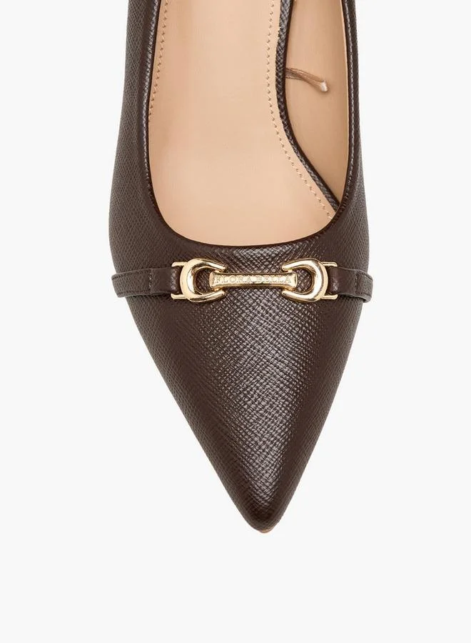 Flora Bella By Shoexpress BROWN Flora Bella Women Pointed Toe Pumps for Women | Best Price UAE
