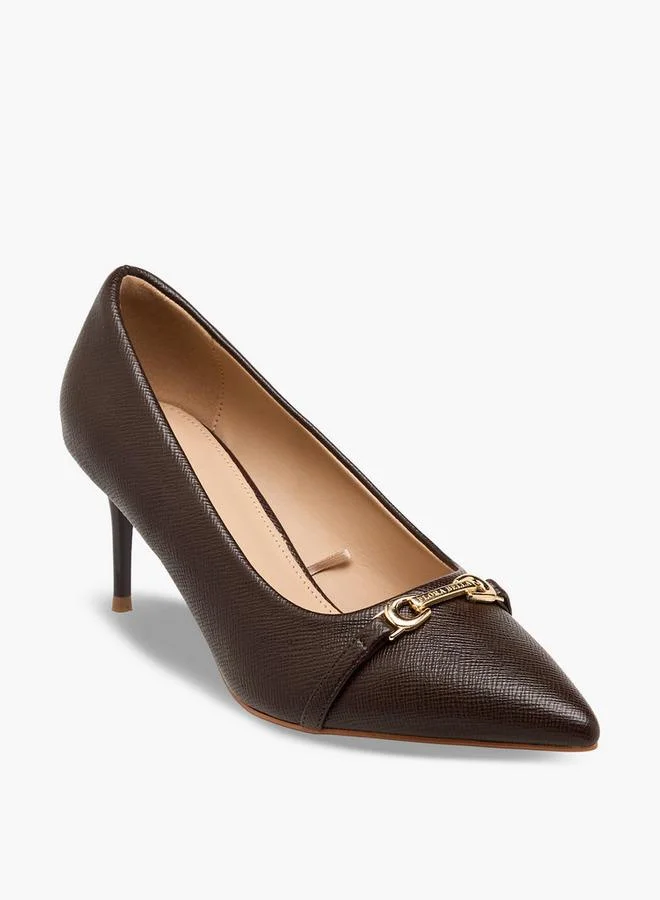 Flora Bella By Shoexpress BROWN Flora Bella Women Pointed Toe Pumps for Women | Best Price UAE