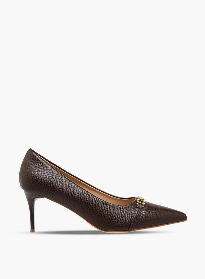 Flora Bella By Shoexpress BROWN Flora Bella Women Pointed Toe Pumps for Women | Best Price UAE