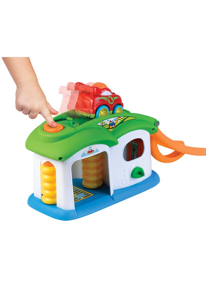 Happy Kids Little Learners Vroom Vroom Charge Station - Pretend Play Car Wash Toy  - Image 4