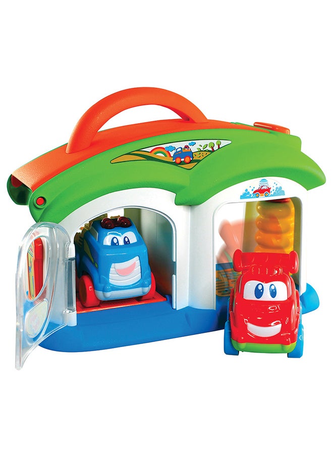 Happy Kids Little Learners Vroom Vroom Charge Station - Pretend Play Car Wash Toy  - Image 1