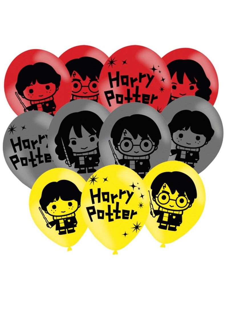 باقة بالونات هاري بوتر من اللاتكس، 27 سم، عبوة من 6 قطع