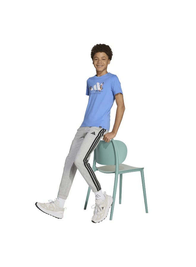 Adidas J W Sports T Blue Training T-Shirts For Junior 7-8Y - Image 4