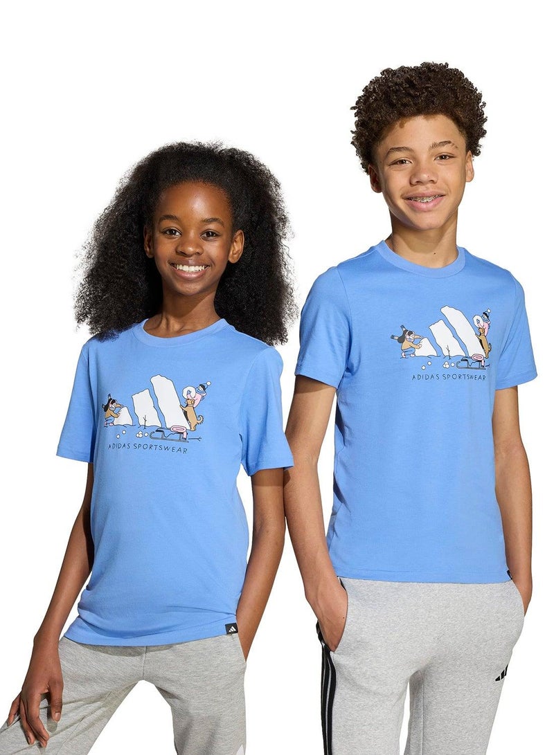 Adidas Winter Sports Graphic T-Shirt Junior - Image 5