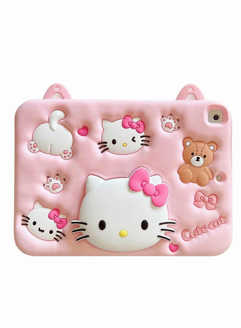Cartoon Case for iPad Mini 1/2/3/4/5 7.9，MONEHOYSY Cute Soft Silicone Kickstand 【Drop Proof,Shock Proof,Anti Slip】 Back Stand Cover Case for Kids Children Teens Girls Boys - Image 1