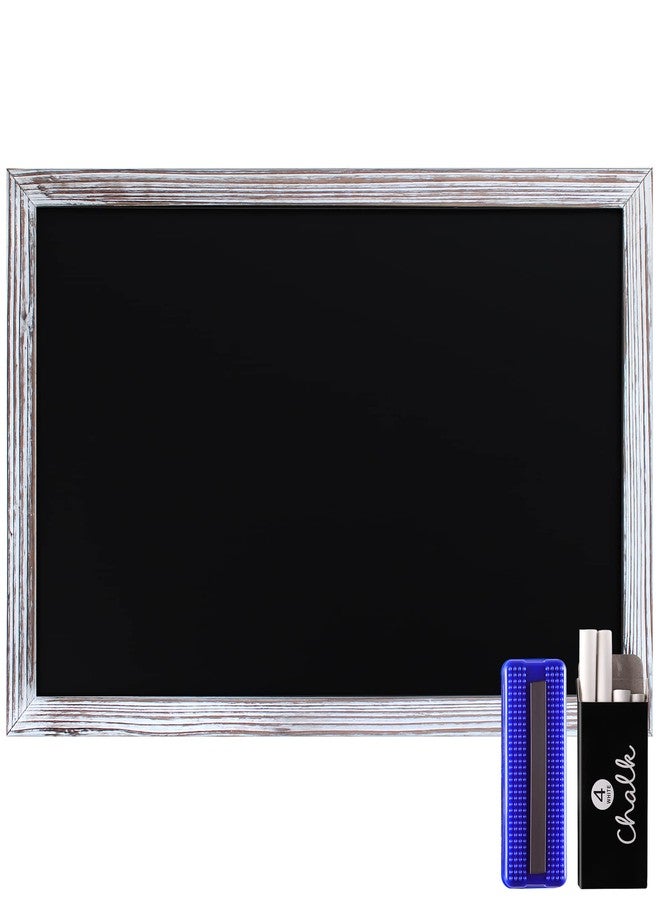 HBCY كريشونز سبورة حائط من الخشب الصلب المطلي باللون الأبيض من إتش بي سي واي كرييشنز، مقاس 11 × 17 بوصة، سطح مغناطيسي، ديكور منزلي، قوائم طعام للمطاعم والمقاهي، سبورة، تتضمن طباشير وممحاة وأدوات تعليق - Image 1