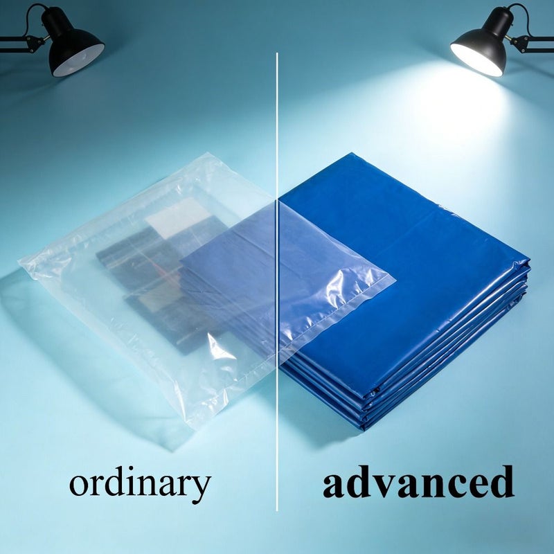 5 Roll Pack Blue Trash Bags Extra Large Thick Leakproof Odorproof Tear Resistant Kitchen Office Commercial - Image 4