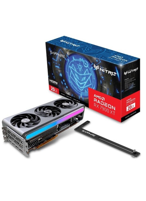 NITRO+ AMD Radeon RX 7900 XT Vapor-X 20GB GDDR6, Boost Clock up to 2560 MHz, 5376 Stream Processors, 80MB Infinity Cache, 84 Compute Units with RT+AI Accelerators, Tri-X Cooling, Vapor-X Cooling, Dual ARGB Light Bars, 3 Fans, PCIe 4.0, 4K Gaming, Dual UEFI BIOS, 2x HDMI, 2x DisplayPort | 11323-01-40G