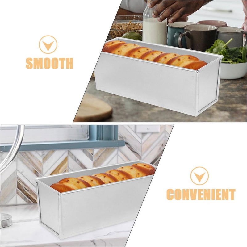 Aluminum Loaf Pan With Sliding Cover 750g Bread Baking Mold For Toast Sandwich - Image 4