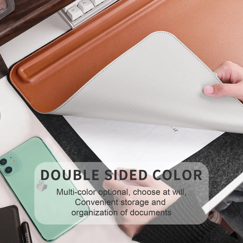 Y&D Scratch Proof Leather Desk Pad Water Resistant Table Mat with Magnetic Mouse Pad High Quality Rectangular Desk Pads - Image 1