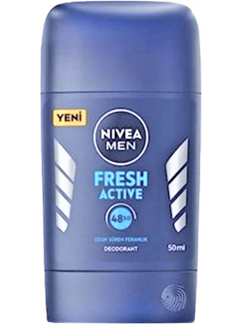 NIVEA MEN - Fresh Active Deodrant Stick 50ml - Image 1