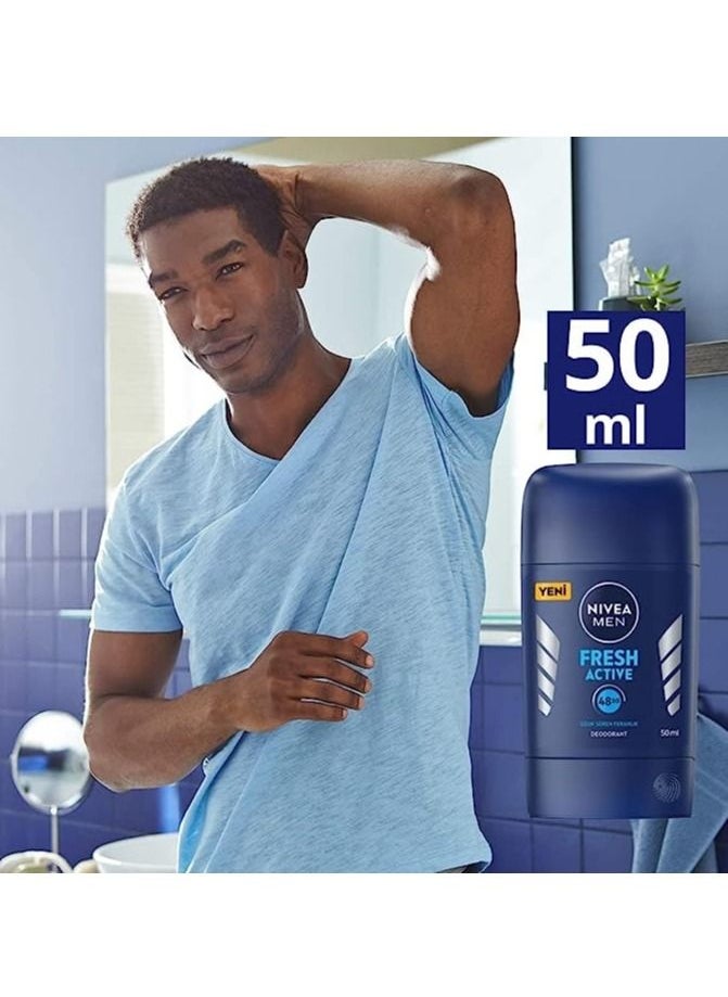 NIVEA MEN - Fresh Active Deodrant Stick 50ml - Image 1