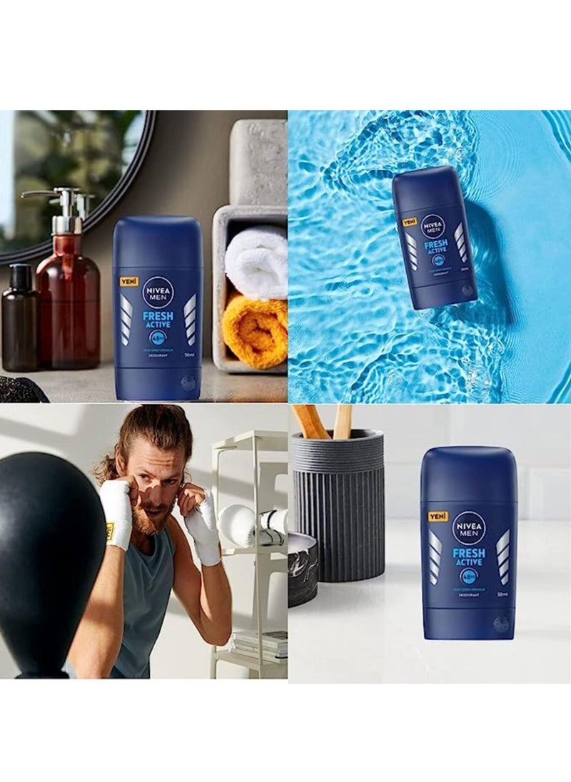 NIVEA MEN - Fresh Active Deodrant Stick 50ml - Image 1