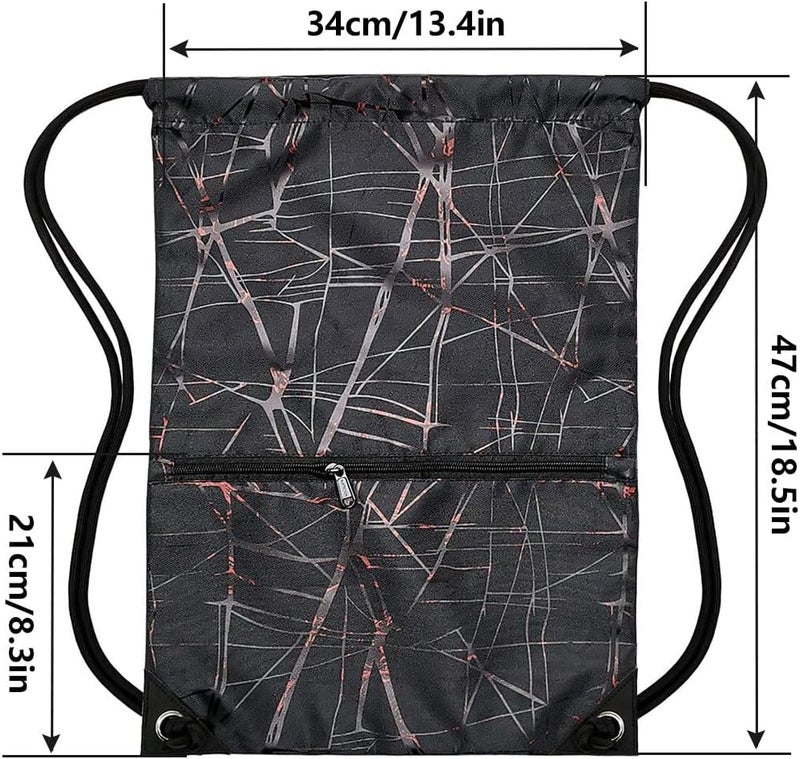 HOLYLUCK Drawstring Backpack Bag Sport Gym Sackpack - Image 3