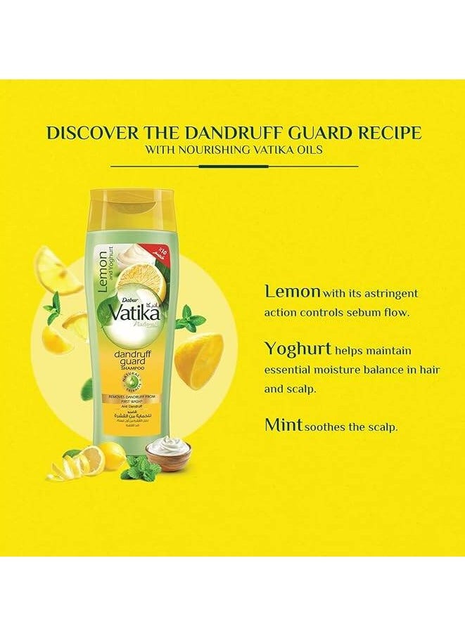 VATIKA Vatika Naturals Lemon & Yoghurt Dandruff Guard Shampoo 360 Ml  - Image 2