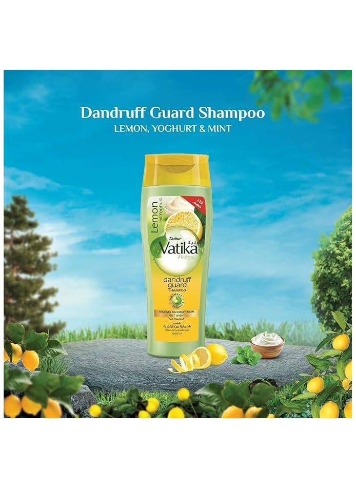 VATIKA Vatika Naturals Lemon & Yoghurt Dandruff Guard Shampoo 360 Ml  - Image 3