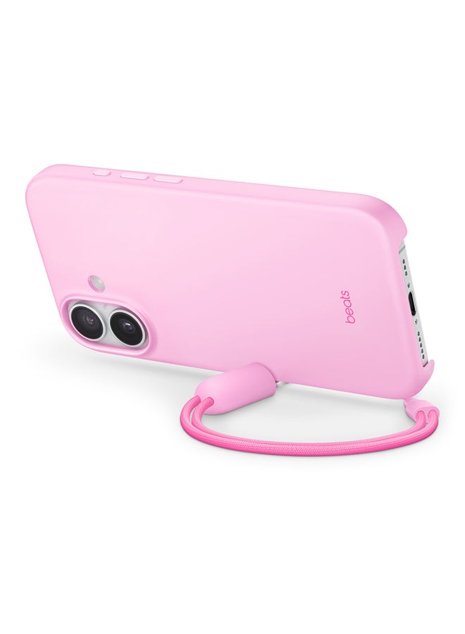 ابل  حافظة Beats لجهاز iPhone 17 مع قاعدة وقوف ومغناطيس ماج سيف وتحكم بالكاميرا - وردي حصوي - Image 4