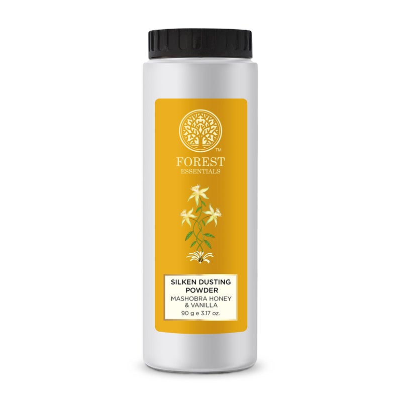 Forest Essentials Silken Dusting Powder, Mashobra Honey and Vanilla, 100g - Image 1