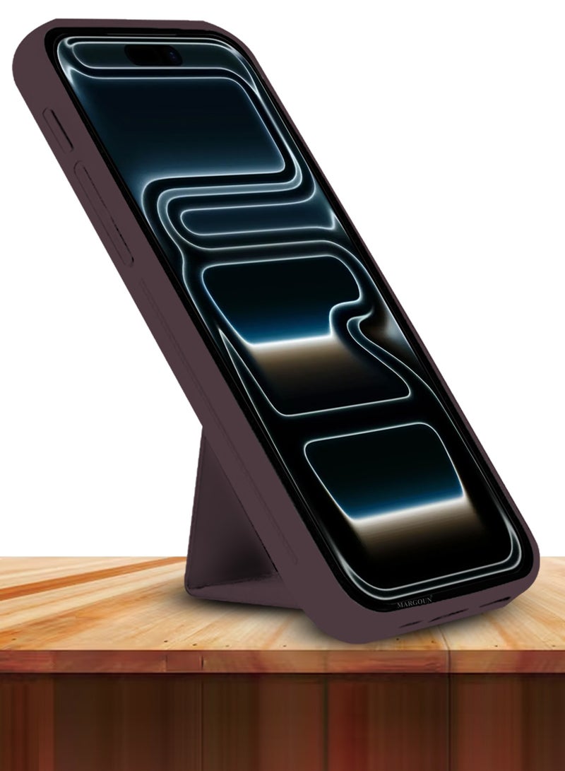 CATANES Premium PU Leather Case for iPhone 17 Pro Max with Stand Function Shockproof and Anti Scratch Finger Grip - Image 4