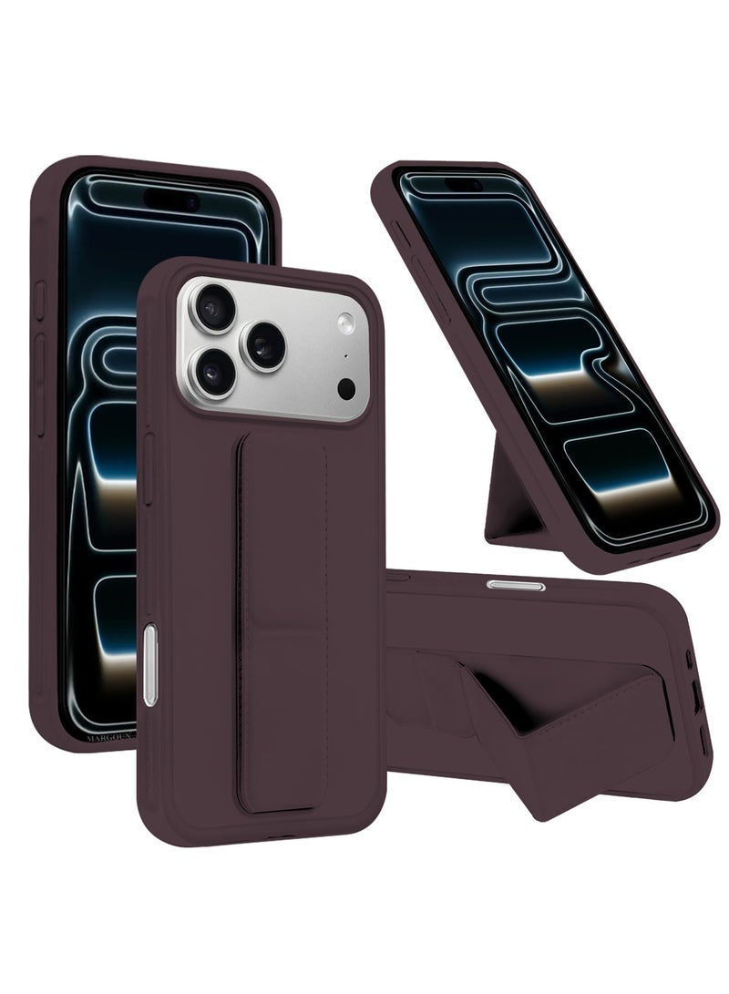 CATANES Premium PU Leather Case for iPhone 17 Pro Max with Stand Function Shockproof and Anti Scratch Finger Grip - Image 1