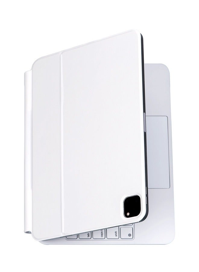 general Magic Keyboard for iPad 11 Pro 2024 - M4 English & Arabic with Magnetic Back Cover Smart Trackpad Backlit Keyboard Case - Image 4