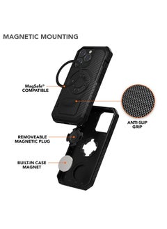 Rokform Rokform - iPhone 13 Pro Case, Rugged Series, Dual Magnet Plus MagSafe Compatible, Magnetic Protective Apple Gear, iPhone Cover with RokLock Twist Lock, Drop Tested Armor (Black)  - Image 5