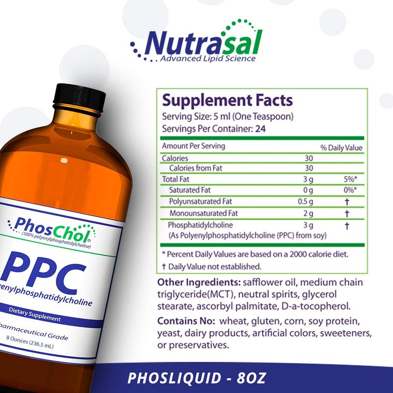 Nutrasal PhosChol Liquid Concentrate, 3000mg – 8 oz. - Image 2
